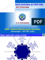 Steel Development Activities at CSIR-NML