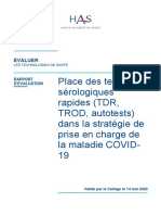 Rapport Tests Serologiques Rapides Covid-19 VD