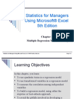 Statistics For Managers Using Microsoft® Excel 5th Edition: Multiple Regression Model Building