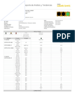 Reporte de Análisis y Tendencias: #Lab Normal Precaución Alerta Toma de Muestra Equipo Horas/Kms Lubricante Horas/Kms