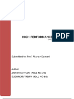 High Performance Fund: Submitted To: Prof. Akshay Damani