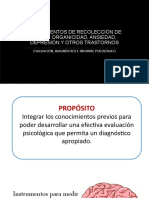 Instrumentos de Recolección de Datos Organicidad, Ansiedad, Depresión y Otros Trastornos