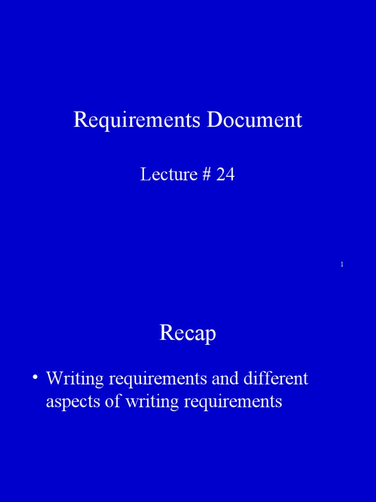Overview of Software Requirements Document | PDF | System | Information ...