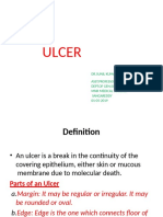 Ulcer: DR - Sunil Kumar Asst - Professor Dept - of Gen - Surgery MNR Medical College Sangareddy 01-05-2019