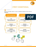 Zero and First Conditional