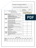 04 Continuous Waveform Transmission Using USRP: Rubrics For Principle of Communications (EEE351) Lab