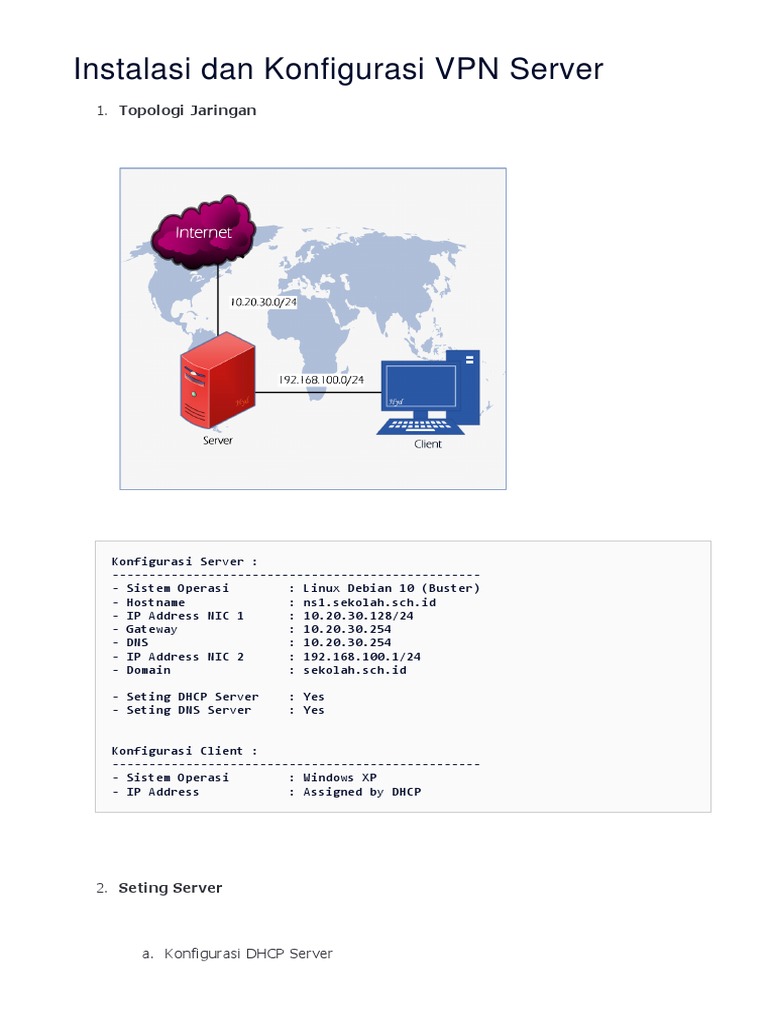 Instalasi dan Konfigurasi VPN Server | PDF | Domain Name System ...
