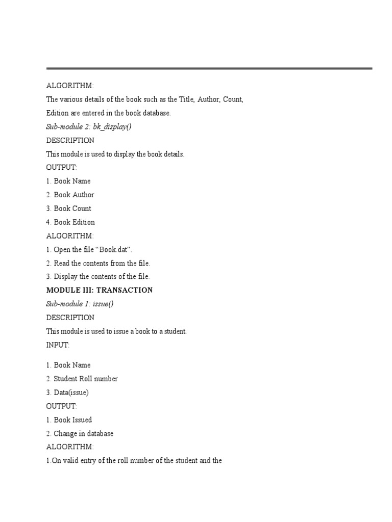 ALGORITHM | PDF