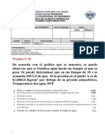 Universidad Peruana Los Andes examen de Mecánica de Fluidos