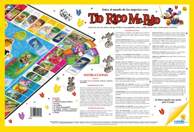 Tio Rico de Lujo Instrucciones | PDF
