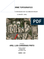 Casa Merath Guillen - Informe Topografico Complementado