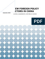  New Foreign Policy Actors in China