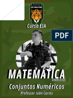 Curso ESA Matemática Exercícios Conjuntos Numéricos