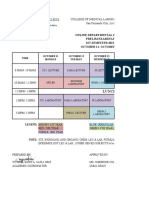 Prelim Exam Schedule 1st Sem 2021 2022