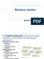 iGCSE Business Studies: Section 4: Marketing