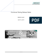 Functional Testing Release Notes: Bredex GMBH April 15, 2014