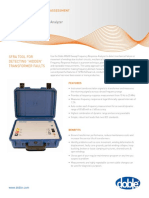 Sweep Frequency Response Analyzer: Sfra Tool For Detecting "Hidden" Transformer Faults