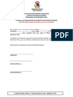 Formato de Radicación de Documento de Opción de Grado