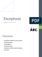 Exceptions: Academic Resource Center