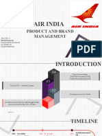 Air India: Product and Brand Management