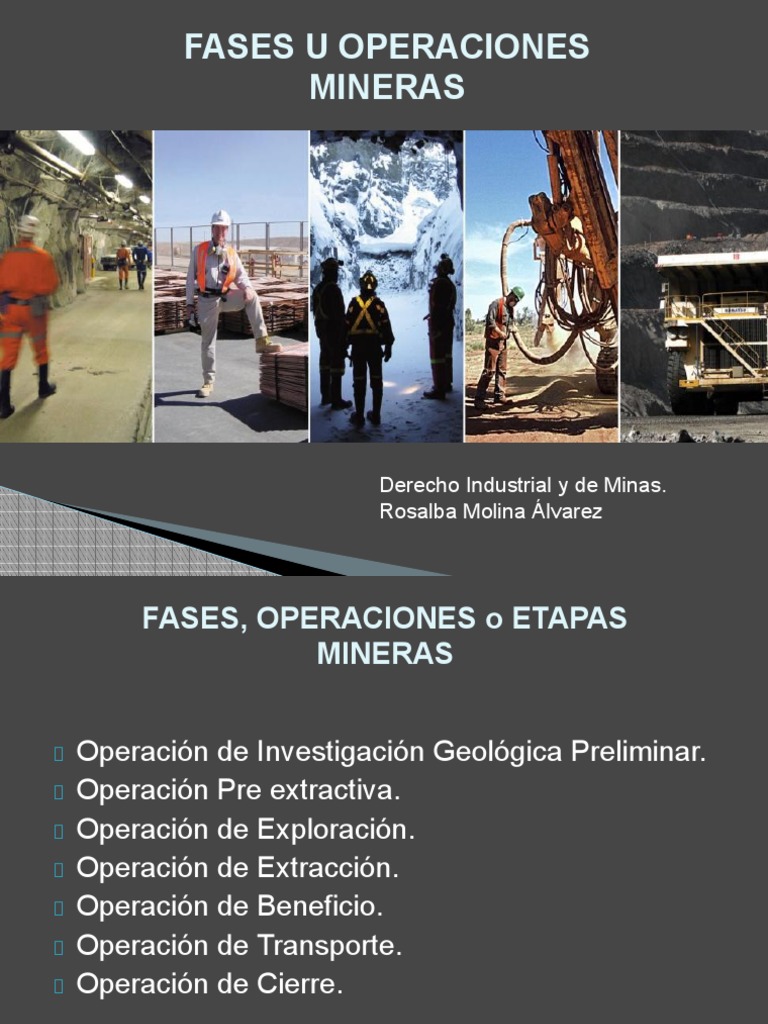 Fases de La Actividad Minera | PDF | Minería