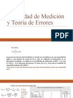 Cap de Medición y Teoria de Error