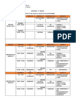 Horario Segundo Semestre