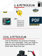 Coal & Petroleum: Aditya.S.A Chetan.S.K Abhilash.G Ishwar.R.C