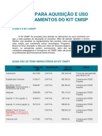Manual para aquisição e uso de equipamentos do Kit CMSP