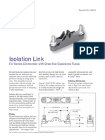 Isolation Link: For Series Connection With Draw-Out Expulsions Fuses