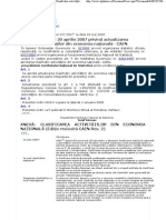 Actualizarea Clasificării Activităţilor Din Economia Naţională - CAEN