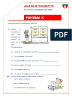 Fonema K - 30 - de - Setiembre