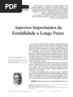 Aspectos importantes da estabilidade a longo prazo