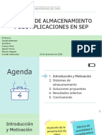 Equipos de Almacenamiento y Sus Aplicaciones en Los SEP