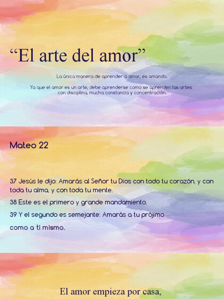 El Arte Del Amor | PDF | Amor