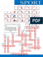 Sport Crossword Fun Activities Games Oneonone Activities Tests 10638