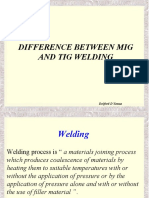 Difference Between Mig and Tig Welding: Dolfred D'Souza