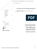 2do Taller Acerca de Las Falacias Argumentativas