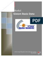 Modul Sistem Basis Data