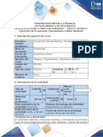 Guía de actividades y rubrica de evaluación Tarea 3- Desarrollar ejercicios de Ecuaciones, Inecuaciones y Valor Absoluto