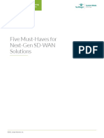 Juniper - Five Must Haves For Next Gen SD WAN Solutions