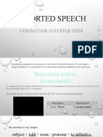 Reported Speech: Commands and Requests