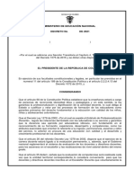 Proyecto de Decreto ECDF
