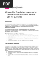Download Citizenship Foundations response to the UK National Curriculum Review 2011 by Citizenship Foundation SN53010694 doc pdf