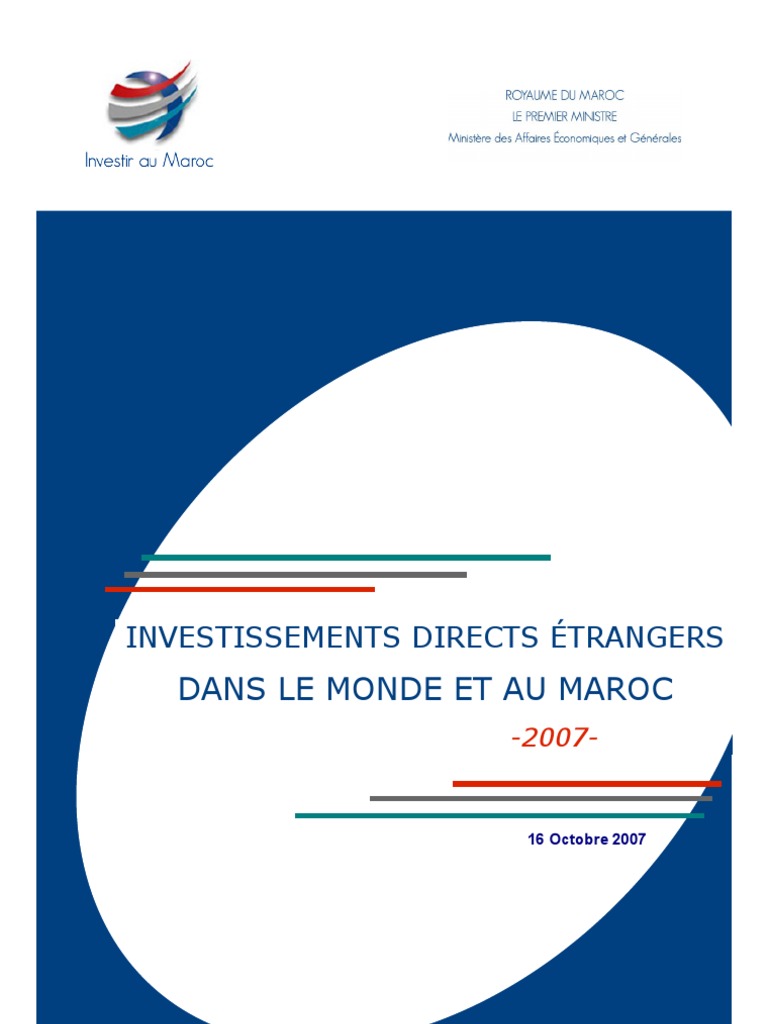 Investissements Étrangers au Maroc en 2006 | PDF | Maroc ...