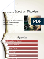 Autistic Spectrum Disorders: Prepared By: Dr. Shewikar El Bakry Ass. Prof. of Neuropsychiatry Banha University