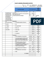 Form 09 Physician's Order Progress Notes