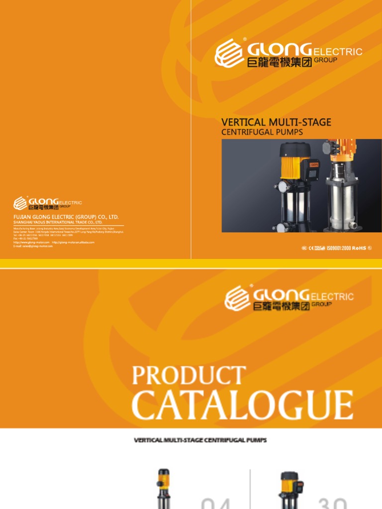 Vertical Multistage Pump | PDF | Water | Pump
