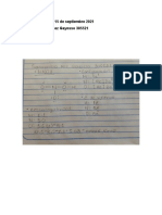 Ejercicio de clase 15 de septiembre 2021. Samhantha Martínez Gayosso 305521