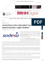 ¿Incentivos Más Valorados - Los Aspiracionales, Según Sodexo